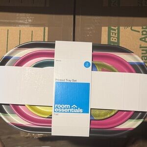 Room Essentials Multicolor Oval Tray Set